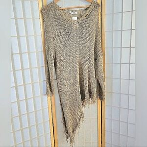 Hand Knit Crochet Boho Coverup